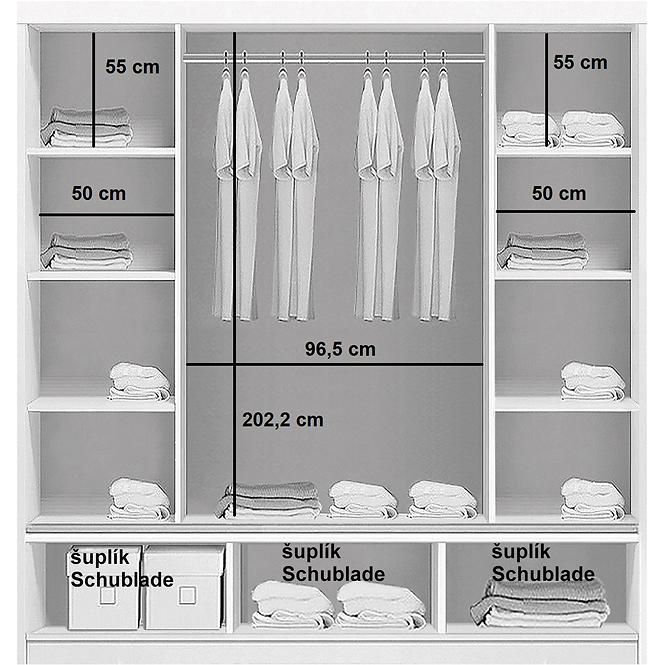 Schrank Roksana C3a Craft Gold