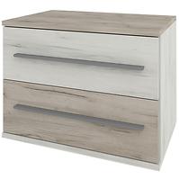 Nachttisch Milana Oak Grau Craft/Oak Weiß Craft