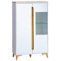 Vitrine Gappa 2D Esche/Weiß