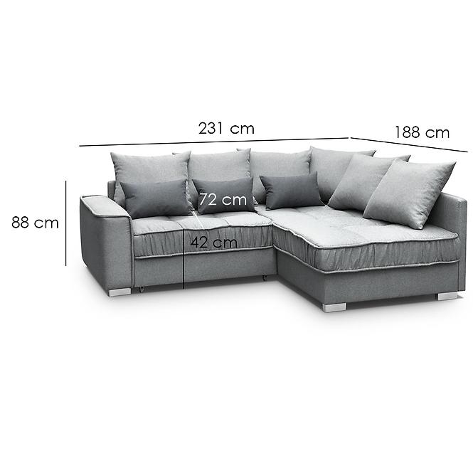 Ecksofa Ralf P Rino 88+97