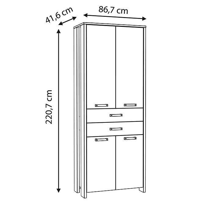 Schrank SYMMACH 2S4D CLFR726-C546