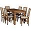 Esszimmer Set Aurora 1+6 St28 140/80/180 W-98 Eiche Lancelot