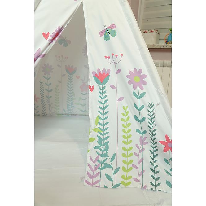 Tipi-Zelt Blumen