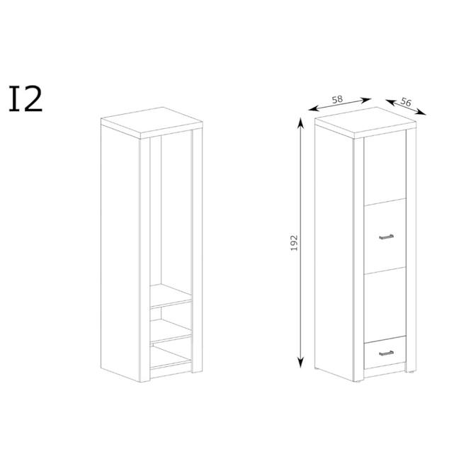 Schrank 1d Indianapolis I2 Jasan Helle