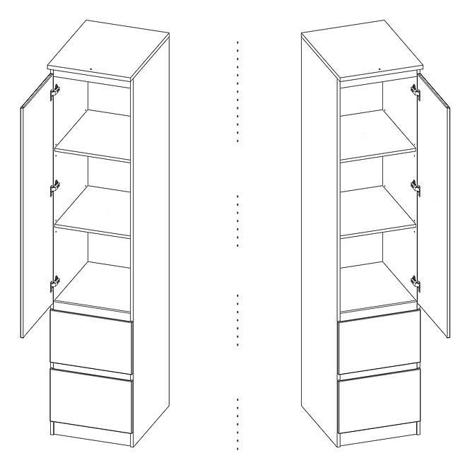 Schrank Boston Bos S11 alpinweiß