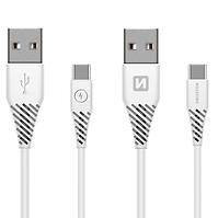 Datenkabel Swissten USB / USB-C 3.1 weiss 1.5 m (7MM)