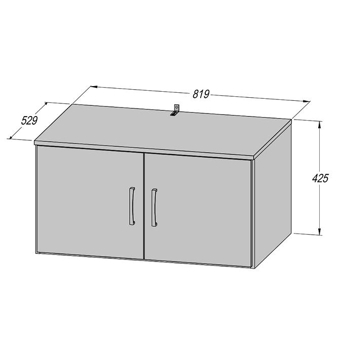 Schrank Niko 82cm Eiche Sonoma