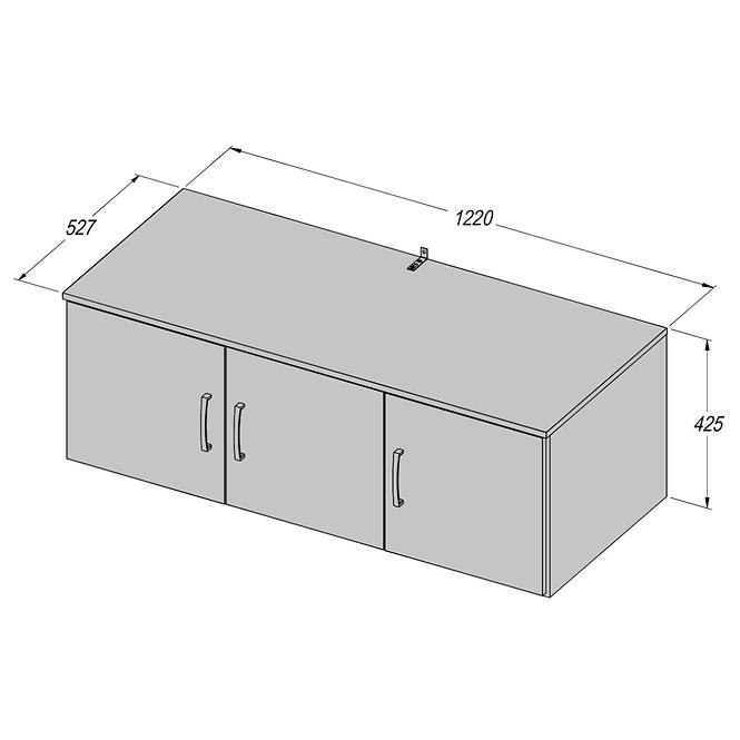 Schrank Niko 123cm Eiche Sonoma