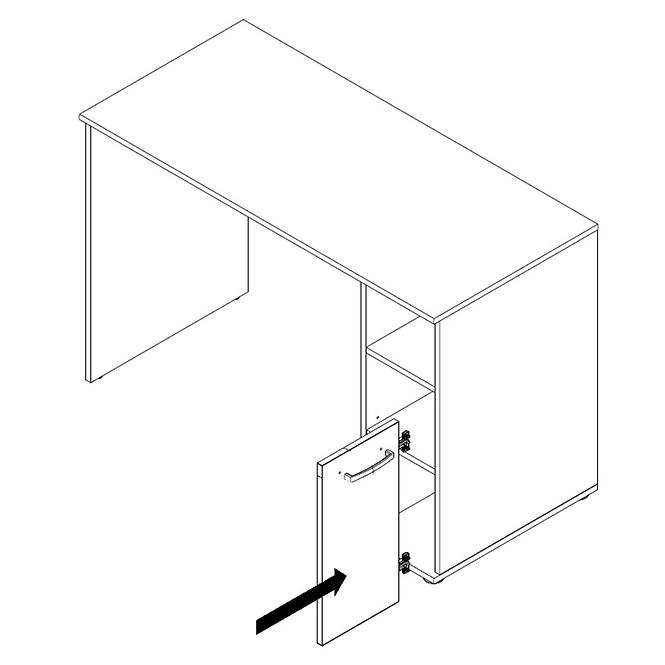 Schreibtisch Niko 110cm Eiche