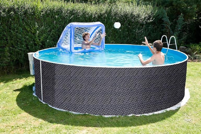 Stahlrahmenpool Orlando 3,66x1,22 m Rattan