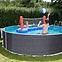 Stahlrahmenpool Orlando 3,66x1,22 m Rattan,3