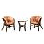 Set Rattan Bahama Dunkelbraun/Cappuccino,4