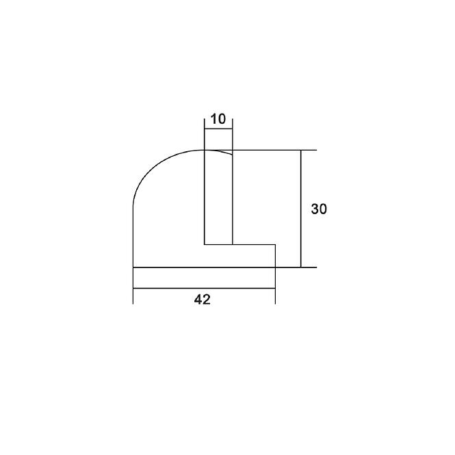 Türstopper M42L Perlnickel