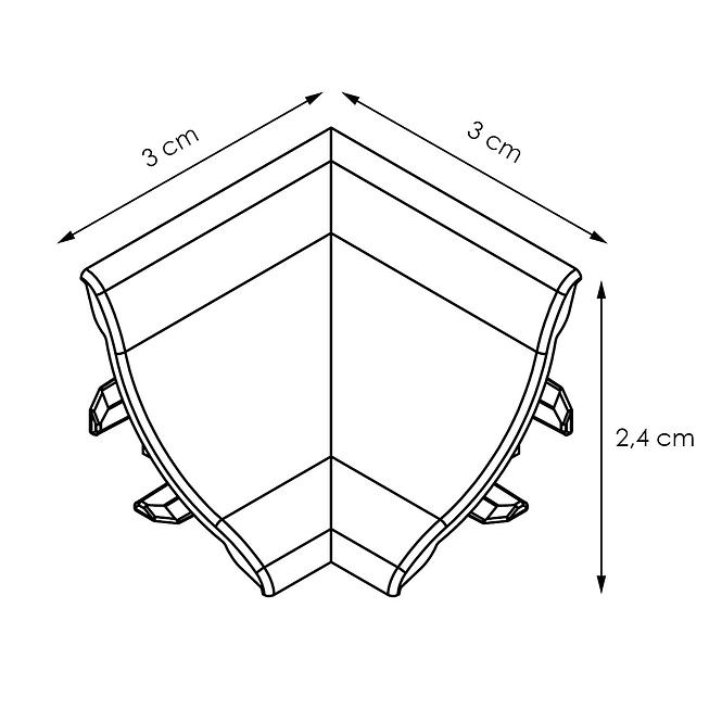 Innenecke – Blöcke Naturholz  Lws-101