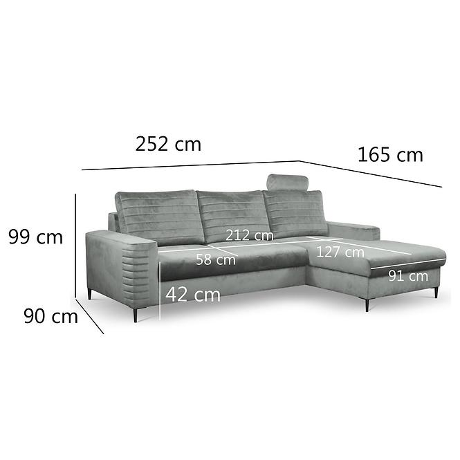 Ecksofa Collin L Velutto 16