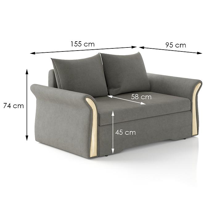 Sofa Nata Fantasy Velvet 327