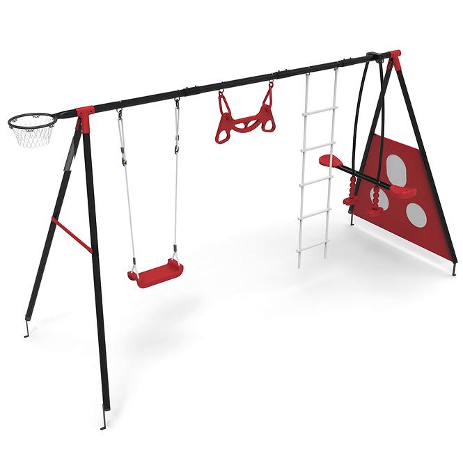 Kinderspielplatz aus Metall Allan 378x136x180 cm