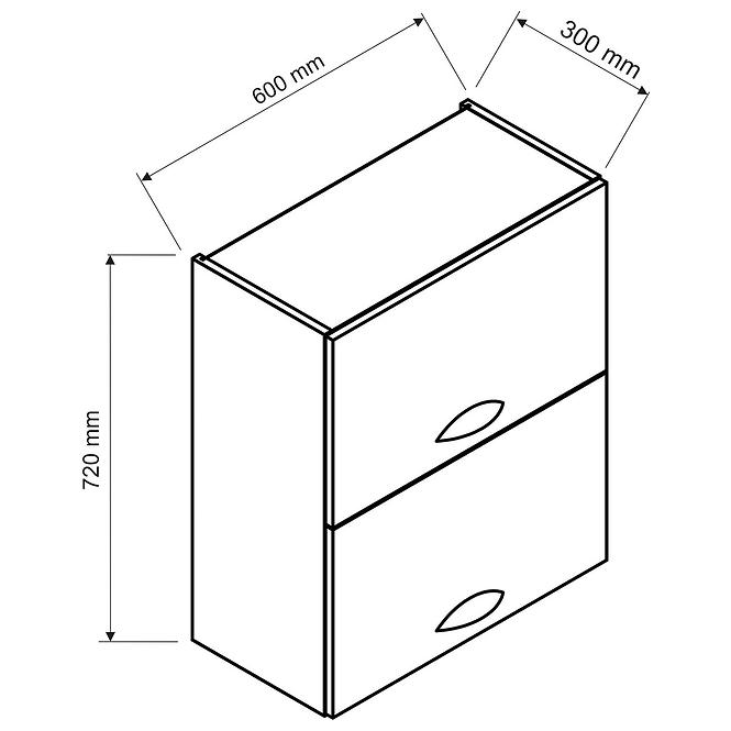 Küchenzeile Irma W60grf/2 grün  matt