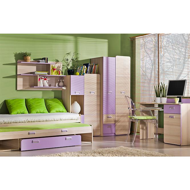 Schrank Lorento 01 asche coimbra/violett