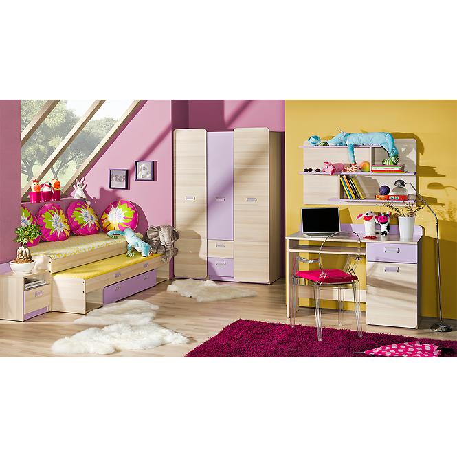 Schrank Lorento 01 asche coimbra/violett