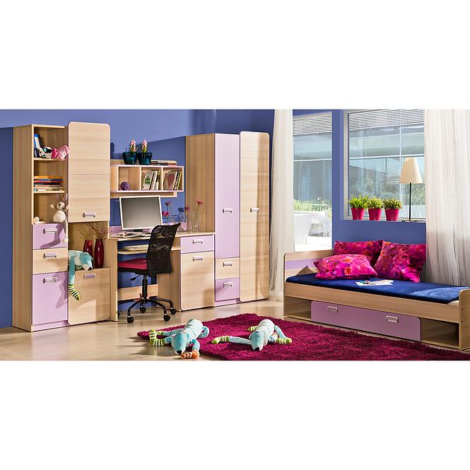 Schrank Lorento 01 asche coimbra/violett