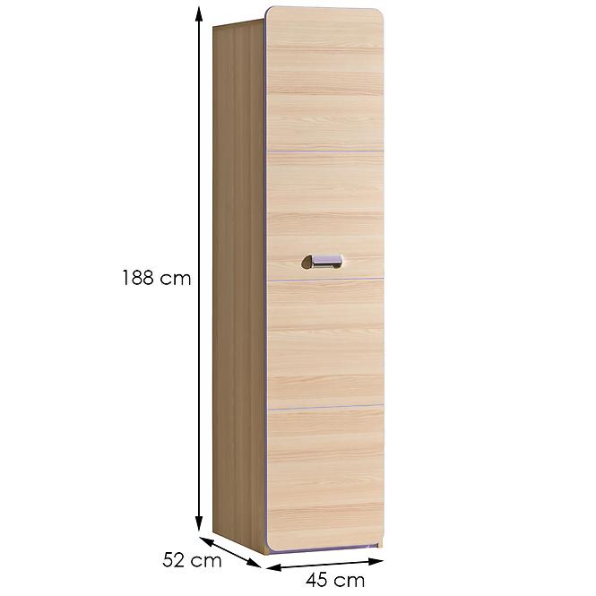 Schrank Lorento 02 asche coimbra/violett