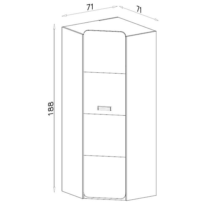 Schrank Lorento 14 asche coimbra/violett