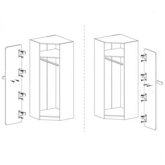 Schrank Lorento 14 asche coimbra/violett