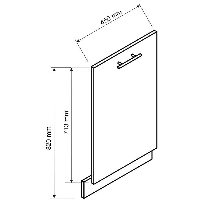 Türen für einbauspülmaschine Max 45pz flaschengrün