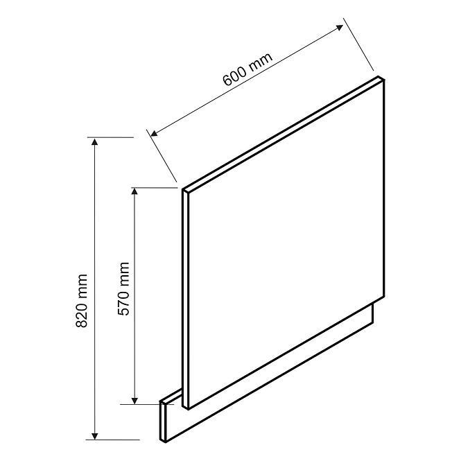 Türen für einbauspülmaschine Max 60po flaschengrün