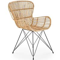 Stuhl K335 Rattan/Metall Natural