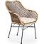 Stuhl K336 Rattan/Metall Natural/dunkelbraun