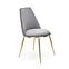 Stuhl K460 Stoff velvet/Chrom Grau