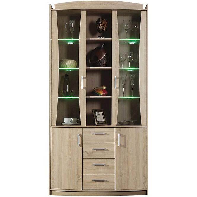 Vitrine Mega 110cm Eiche Sonoma