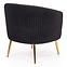 Sessel Crown schwarz/gold,4