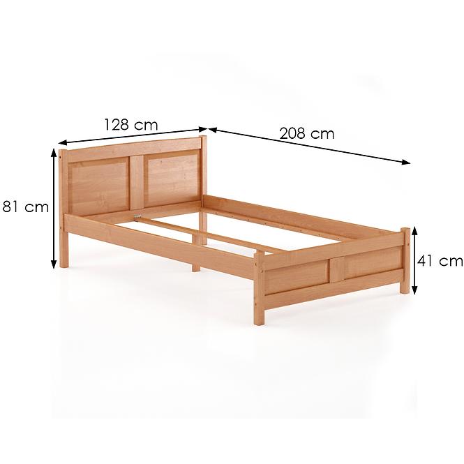 Bett kiefernholz LK104–120x200 Erle