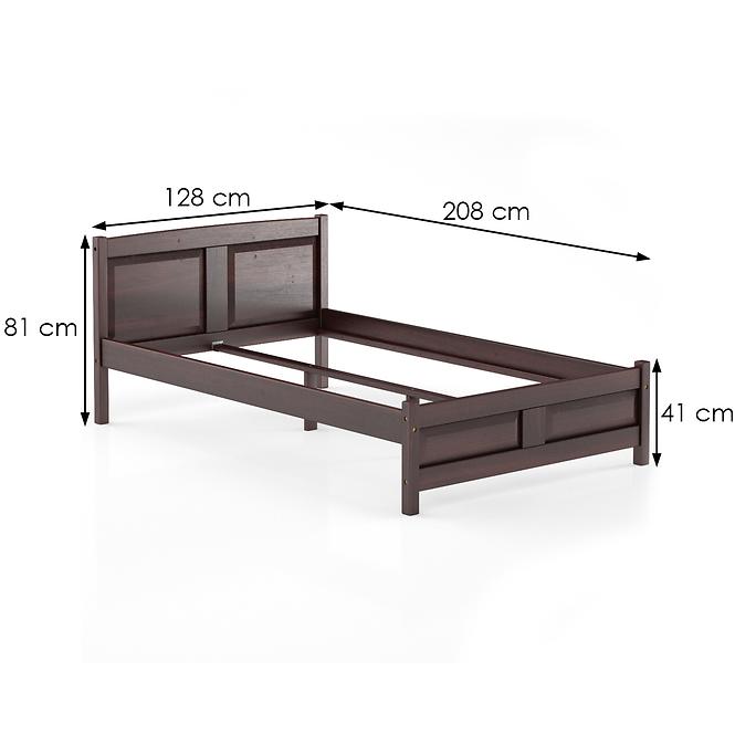 Bett kiefernholz LK104–120x200 nuss