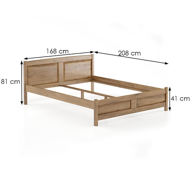 Bett kiefernholz LK104–160x200 Eiche