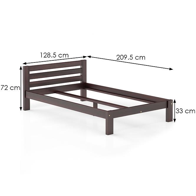 Bett kiefernholz LK105–120x200 nuss