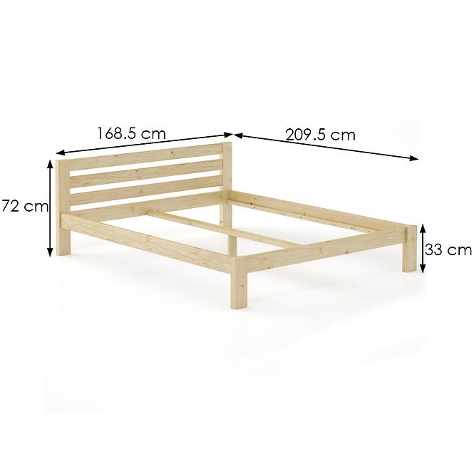 Bett kiefernholz LK105–160x200 rohe