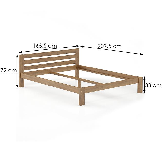 Bett kiefernholz LK105–160x200 Eiche