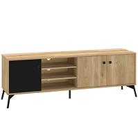 Tv Tisch Agis 06 Honey Castello Oak/Black Mat