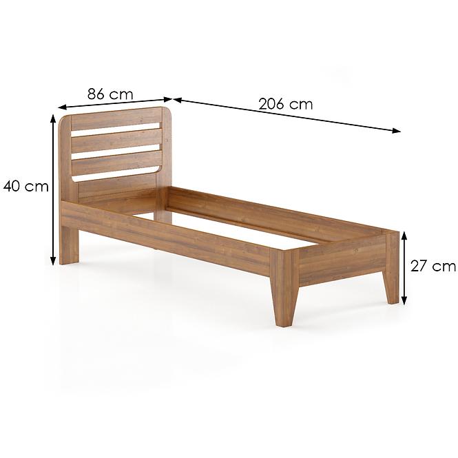 Bett Buche Lk189–80x200 Cognac