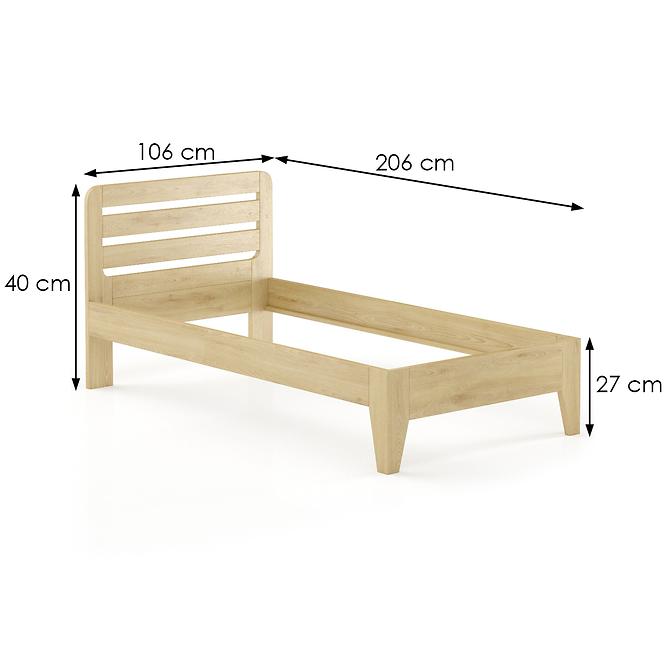 Bett Buche Lk189–100x200 natürliche