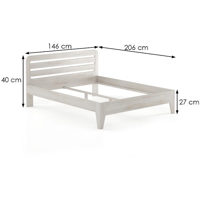 Bett Buche Lk189–140x200 grey