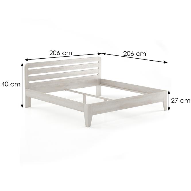 Bett Buche Lk189–200x200 gebleicht