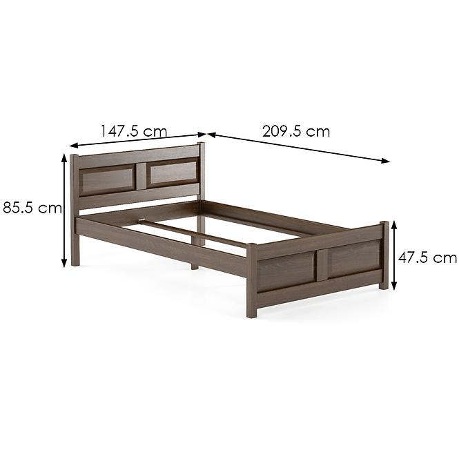 Bett Buche Lk109–140x200 Nuss