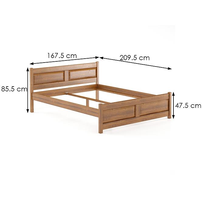 Bett Buche Lk109–160x200 Cognac