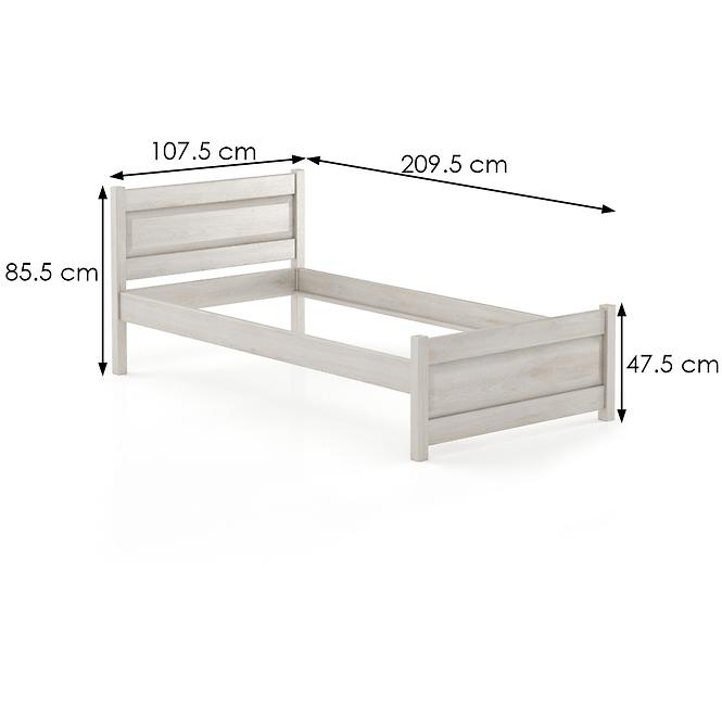 Bett Buche Lk120–100x200 grey