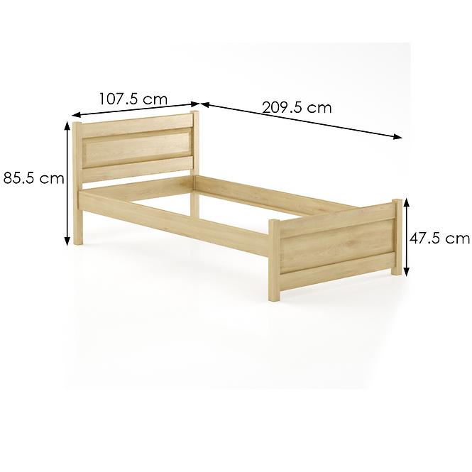 Bett Buche Lk120–100x200 natürliche